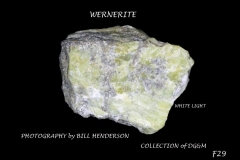 29 Fluorescent Minerals by Bill Henderson